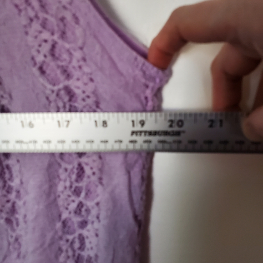 Pretty Angel Layered Purple Dress/Tunic Vintage - Picture 5 of 5